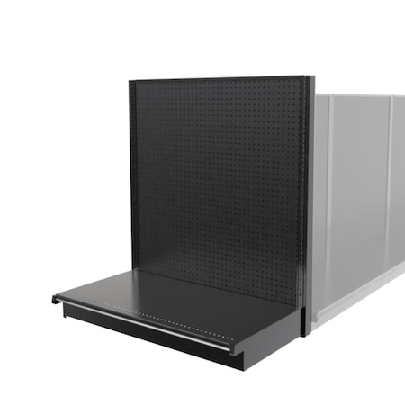 Lozier Gondola Shelving End Cap Black 48W 54H 25D P455S-EC